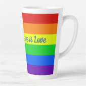 Tasse Latte Rainbow Love is Love (Droite)