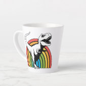 Tasse Latte Rainbow T Rex (Angle gauche)
