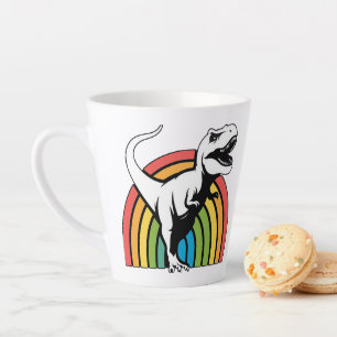 Tasse Latte Rainbow T Rex