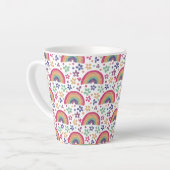 Tasse Latte Rainbows and Flowers (Angle gauche)