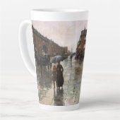 Tasse Latte Rainy Day, Boston par Frederick Childe Hassam (Angle gauche)