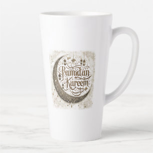 Tasse Latte Ramadan Moubarak Lanterne de jeûne musulman croiss