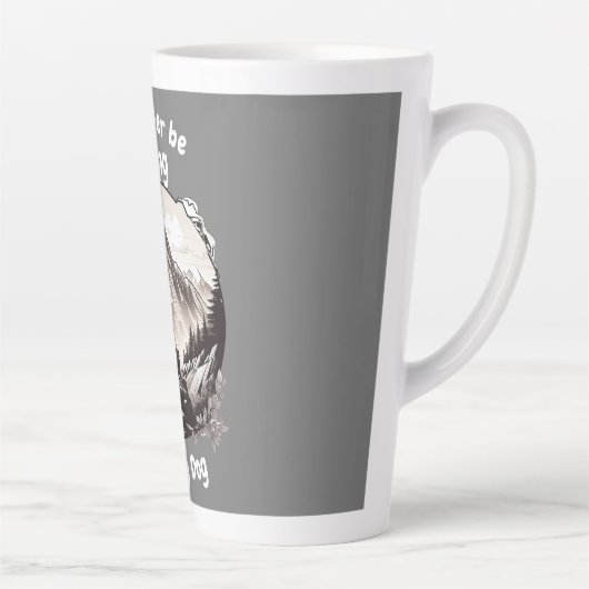 Tasse Latte Randonnée avec mon chien (Droite)