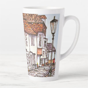 Tasse Latte Rangée de maisons