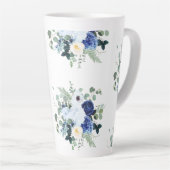 Tasse Latte Ranunculus Anemone Hydrangea Rose arrière - plan b (Angle droit)