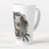 Tasse Latte Raptor Jurassic Dinosaur Velociraptor (Angle droit)