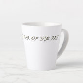 Tasse Latte Rat Année émail effet latte de latte d'anniversair (Angle droit)