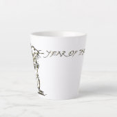 Tasse Latte Rat Année émail effet latte de latte d'anniversair (Devant)
