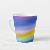 Tasse Latte Rayon doré abstrait (Angle gauche)