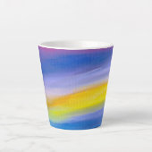 Tasse Latte Rayon doré abstrait (Devant)