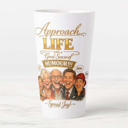 Tasse Latte Rayonner de joie (Devant)