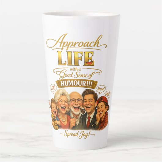 Tasse Latte Rayonner de joie (Devant)