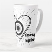 Tasse Latte Rayons, Coeur, Monographie de protection des yeux (Angle droit)