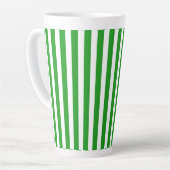 Tasse Latte Rayure verte (Angle gauche)