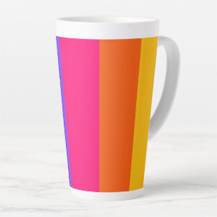 Tasse Latte Rayures arc-en-ciel