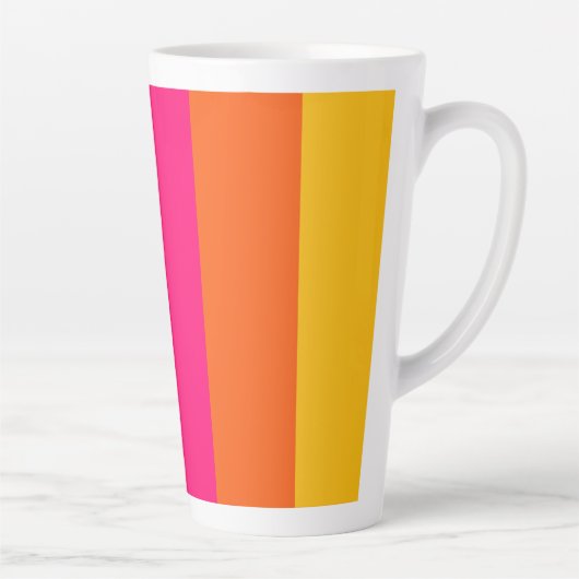 Tasse Latte Rayures arc-en-ciel (Droite)