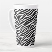 Tasse Latte Rayures de zèbre Motif sans couture Impression d'a (Angle gauche)