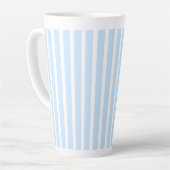 Tasse Latte Rayures fines bleu clair (Angle gauche)