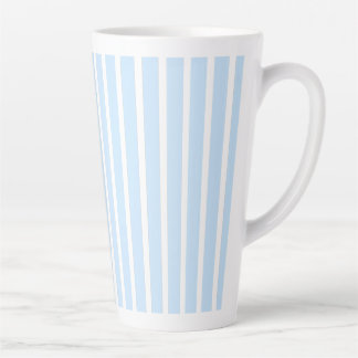 Tasse Latte Rayures fines bleu clair
