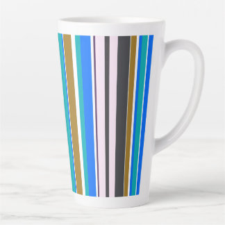 Tasse Latte Rayures Nouvelles Modernes Tendances