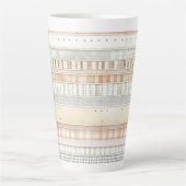 Tasse Latte Rayures ton neutre (Devant)