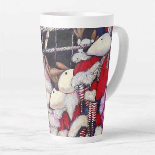 Tasse Latte Réalité sur les vacances (Angle droit)