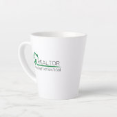 Tasse Latte Realtor - Tout Ce Que Je Touche Se Transforme En V (Angle gauche)