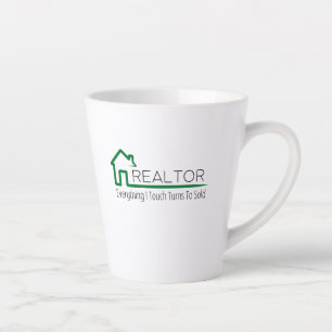 Tasse Latte Realtor - Tout Ce Que Je Touche Se Transforme En V