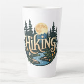 Tasse Latte Recherche Aventure Vacances camping Randonnée Amou (Devant)