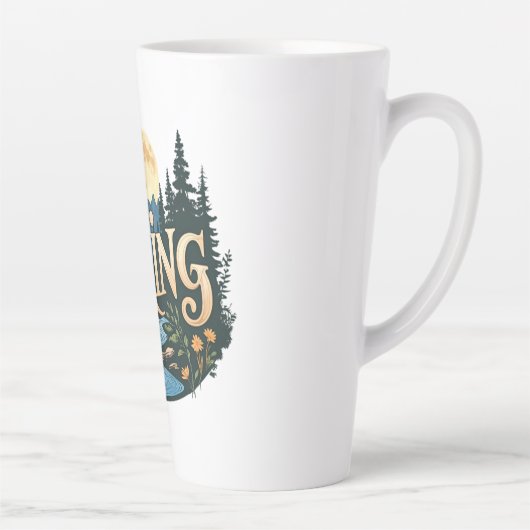 Tasse Latte Recherche Aventure Vacances camping Randonnée Amou (Droite)