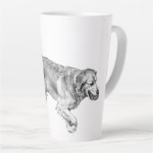 Tasse Latte Récupération d'automne avec Red Ball Pup (Angle droit)