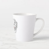 Tasse Latte Red Angel Coeur avec ailes (Droite)