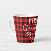Tasse Latte Red Buffalo premier Noël en maman Noël (Angle gauche)