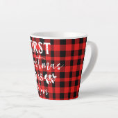 Tasse Latte Red Buffalo premier Noël en maman Noël (Angle droit)
