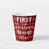 Tasse Latte Red Buffalo premier Noël en maman Noël (Devant)
