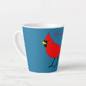 Tasse Latte Red Cardinal Bird Thunder_Cove (Angle gauche)
