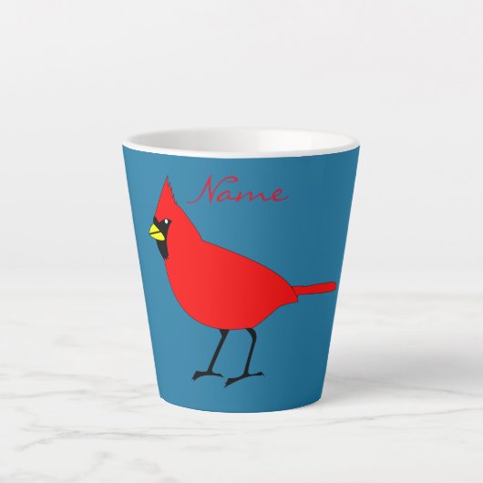 Tasse Latte Red Cardinal Bird Thunder_Cove (Devant)