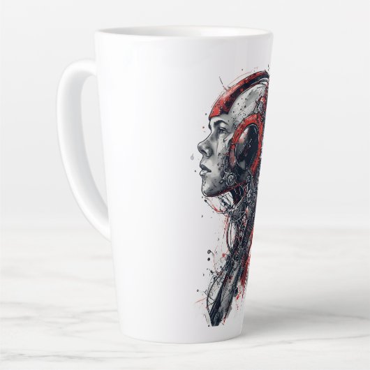 Tasse Latte Red circuit dream (Angle gauche)