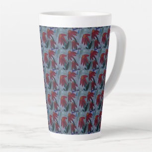 Tasse Latte Red Daisy