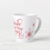 Tasse Latte Red Jingle Tout le chemin Noël (Angle droit)