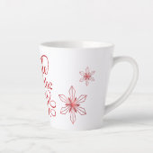 Tasse Latte Red Jingle Tout le chemin Noël (Droite)
