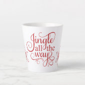 Tasse Latte Red Jingle Tout le chemin Noël (Devant)
