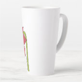 Tasse Latte Red Star Flower (Angle droit)