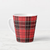 Tasse Latte Red Tartan (Angle gauche)