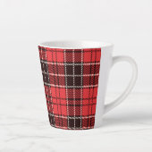 Tasse Latte Red Tartan (Droite)