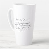 Tasse Latte Red White Brown Champion Racehorse Prayer (Angle gauche)