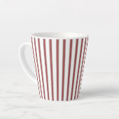 Tasse Latte Red White Stripes Christmas (Angle gauche)