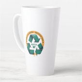 Tasse Latte Reduce Reuse Recycle Eco Tee (Angle gauche)
