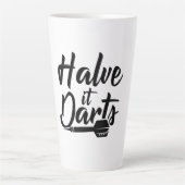 Tasse Latte Réduire de moitié les fléchettes (Devant)