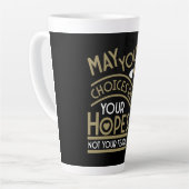 Tasse Latte Reflet de vos espoirs Motivation (Angle gauche)